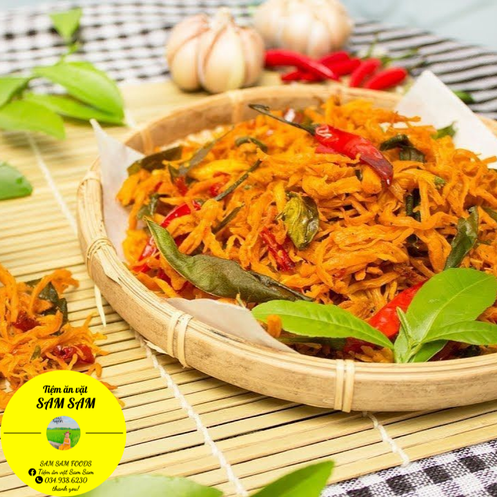 Khô gà túi zip 100g siêu ngon Tiệm Ăn Vặt Sam Sam