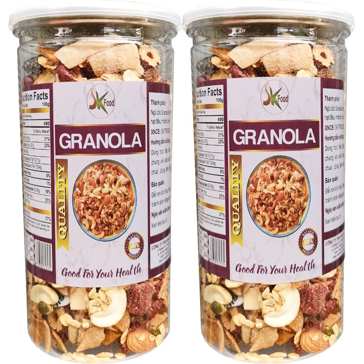 1kg Granola ngũ cốc dinh dưỡng giúp ăn kiêng giảm cân hiệu quả SK FOOD