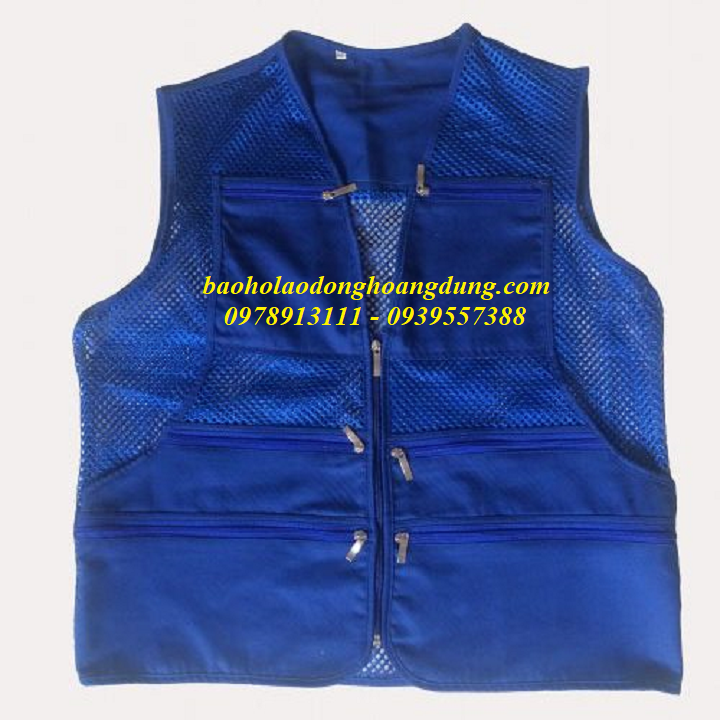 Áo gile 8 túi hàn quốc phản quang.áo ghi lê phản quang . áo ghi lê công trường . áo ghi lê kỹ thuật