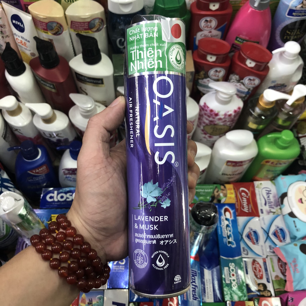 Xịt phòng Oasis 320ml (hoa hồng)