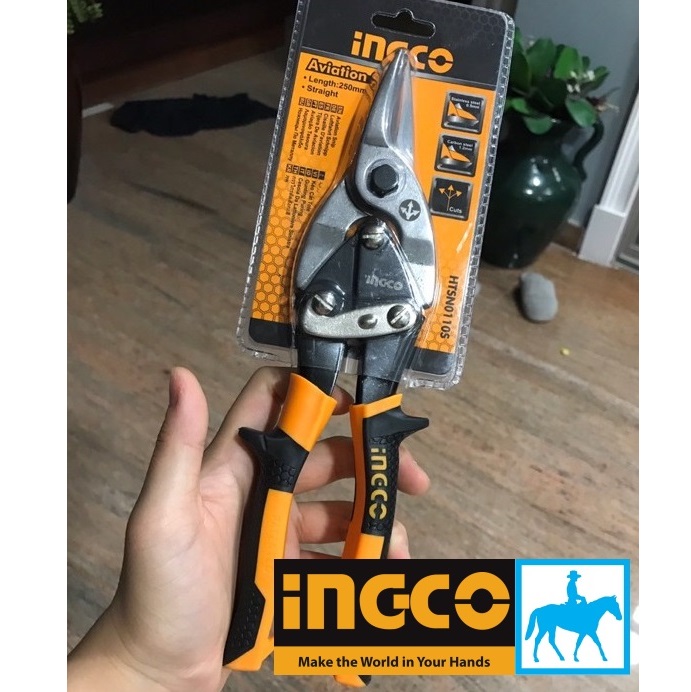 Kéo cắt tôn thẳng 10inch INGCO HTSN0110S