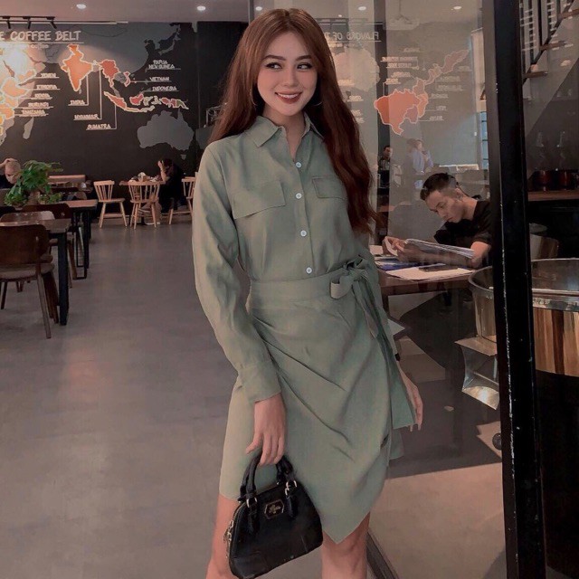 Đầm đắp tà 3 màu