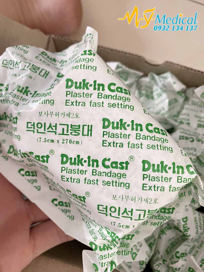 [HCM]Băng bột bó thạch cao Duk-In Cast Dùng trong y tế