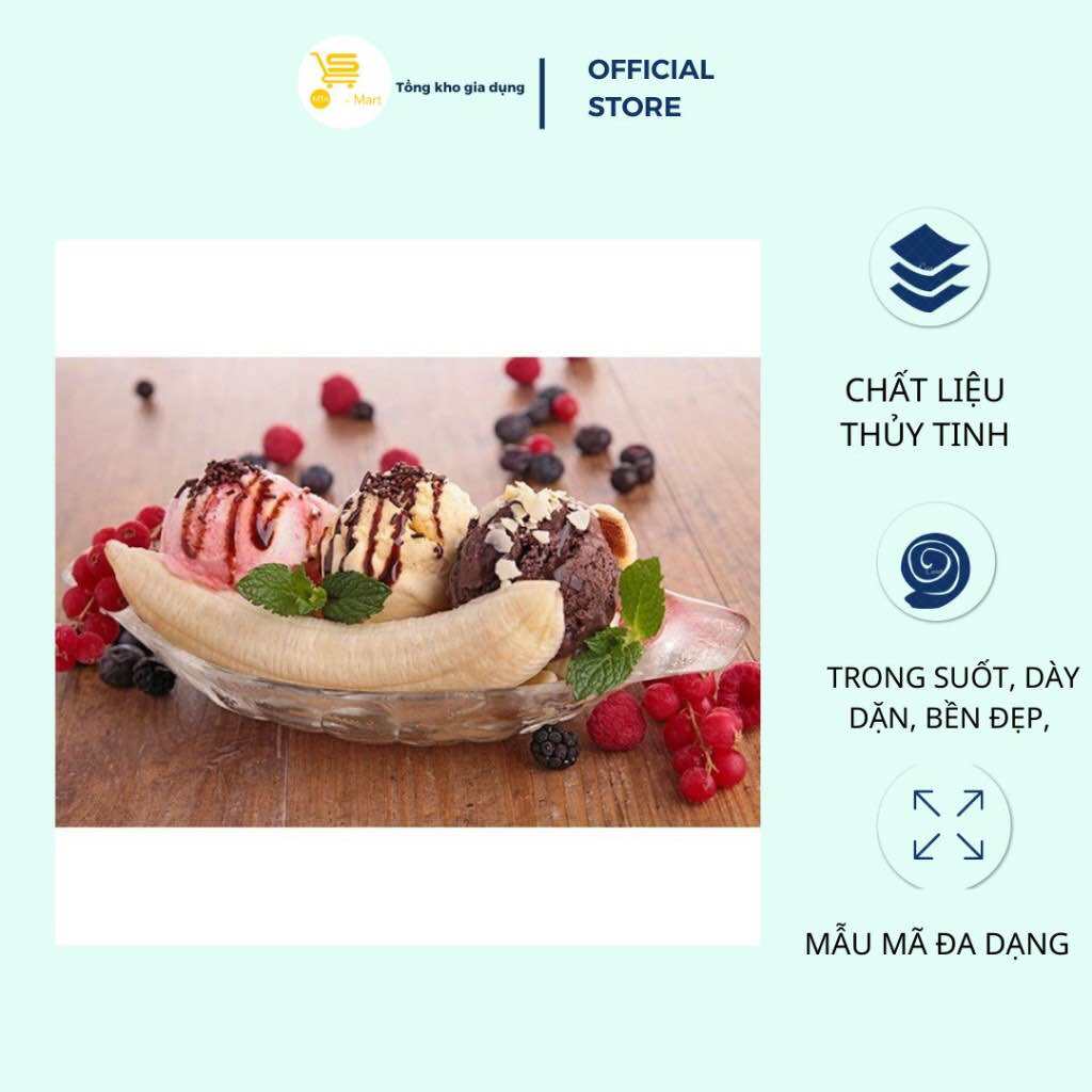 Dĩa Thuyền, Dĩa Thuỷ Tinh Ocean Alaska Trong Suốt, Cao Cấp | MTA-MART
