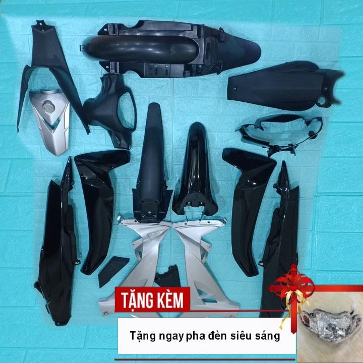 [TẶNG NGAY PHA ĐÈN BÓNG THƯỜNG SIÊU CHẤT] Bộ dàn áo SIRIUS màu ĐEN - phanh CƠ, nhựa nguyên sinh ABS cao cấp - có KHUYẾN MẠI BỘ TEM 3 lớp sịn., chuyên cung cấp phụ tùng xe máyhàng đẹp giá cả phải chăng