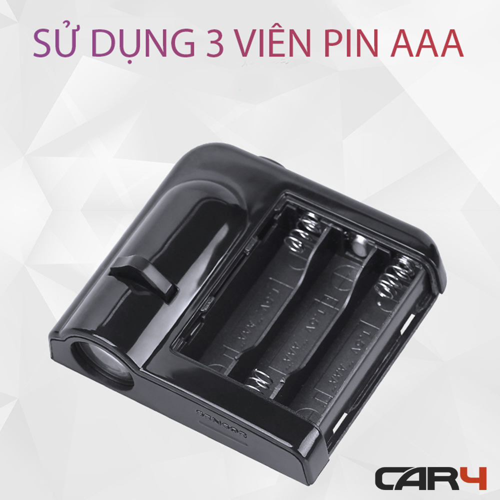 Đèn LED chiếu logo gắn cửa xe ô tô Car4 - (KM Khai Trương)