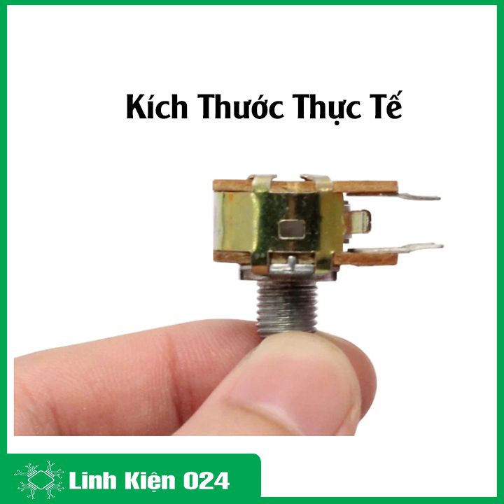 Chiết áp đôi 100K, biến trở volume kép 6 chân ( 1 chiếc)