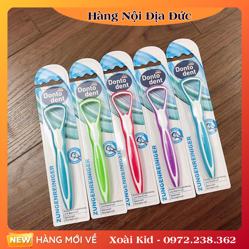 Dụng cụ cạo lưỡi Dontodent -Nội địa Đức Đủ Bill