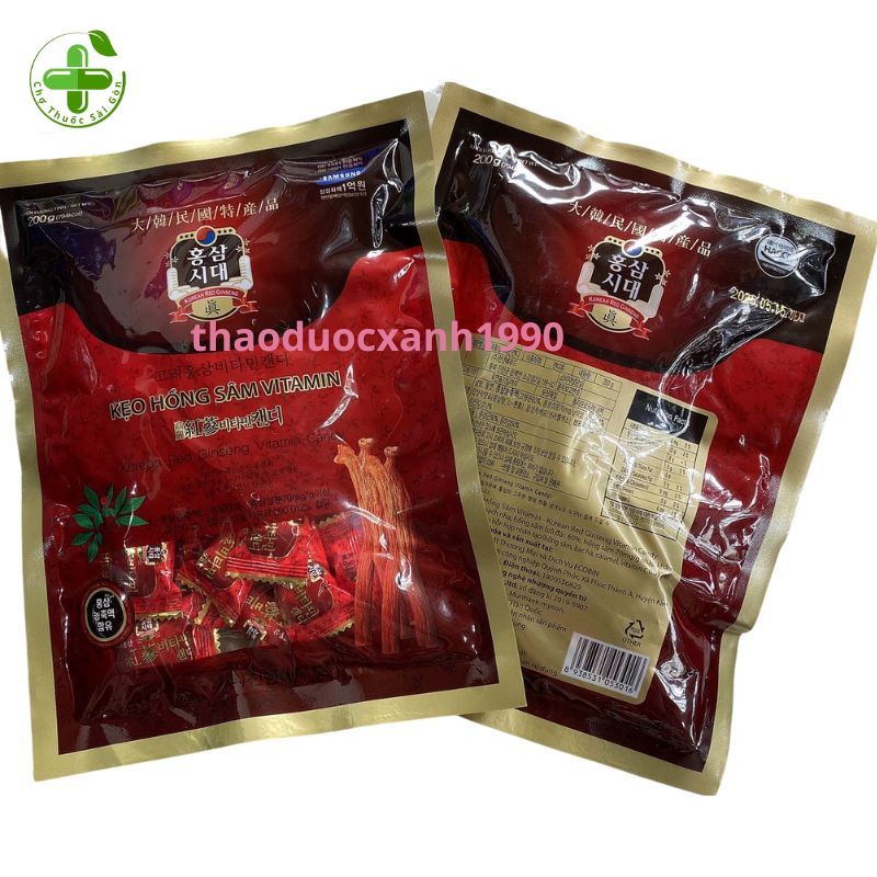 Kẹo hồng sâm 32 viên - giúp tăng cư.ờng sức khỏe-bồi bổ trí n.ão