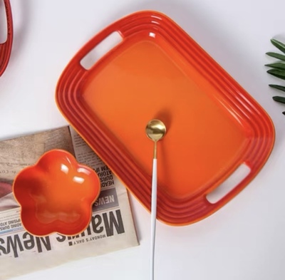 LE CREUSET Ceramic long plate 31cm home dessert plate