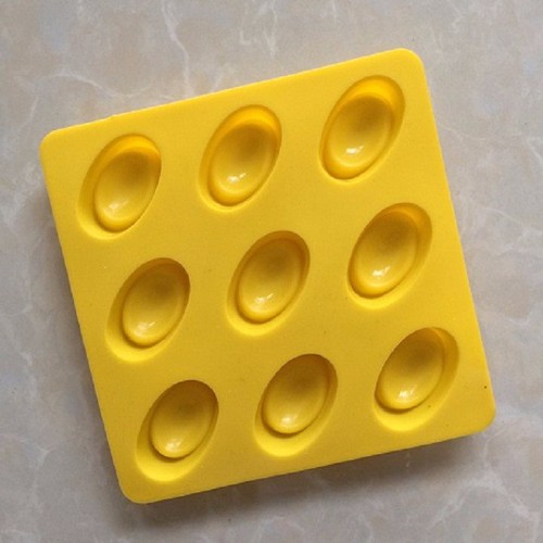 KHUÔN BÁNH RAU CÂU SOCOLA SILICON 9 THỎI VÀNG