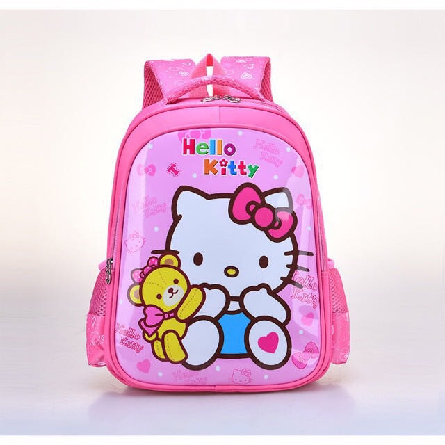Ba lô đi học cho bé gái cấp 1 hình Kitty - Ngựa Pony - công chú Elsa