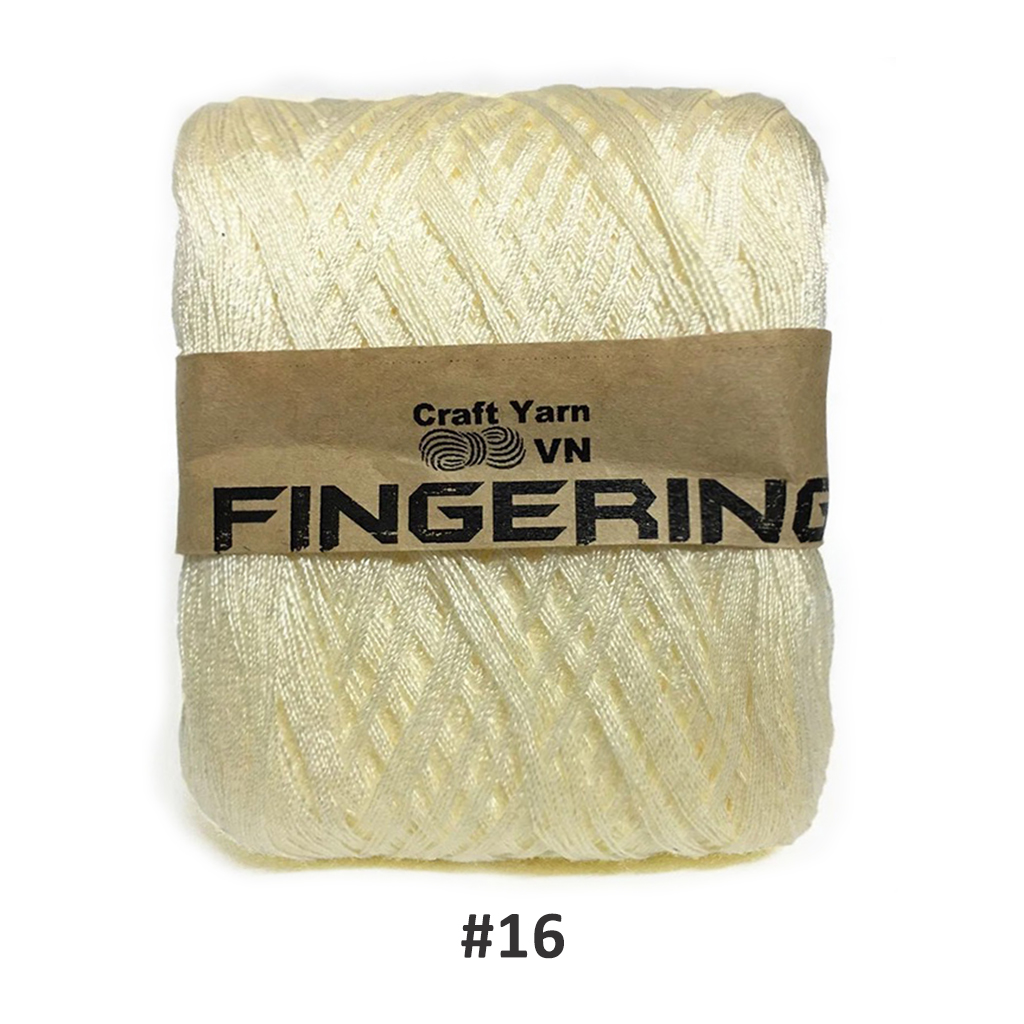 Sợi Cotton Bóng Fingering 100gr (Mã màu 01 đến 50)