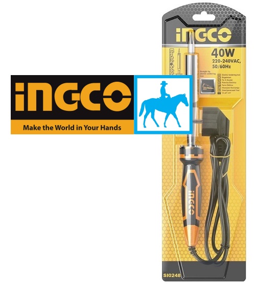 Mỏ hàn chì Mũi thẳng nhọn 60W 100W INGCO SI0268 Mỏ hàn điện