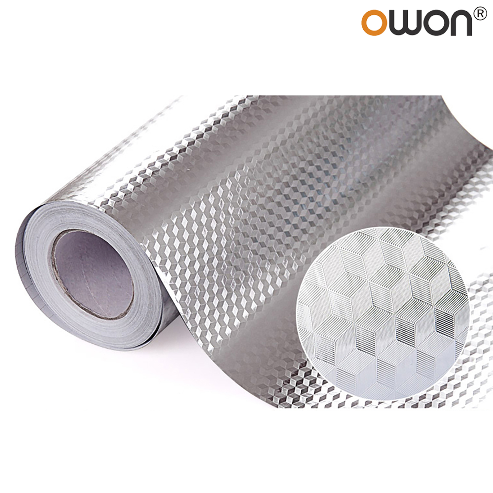 Farfi Aluminum Foil Self Adhesive Waterproof Wallpaper Kitchen Sticker DIY Home Decor