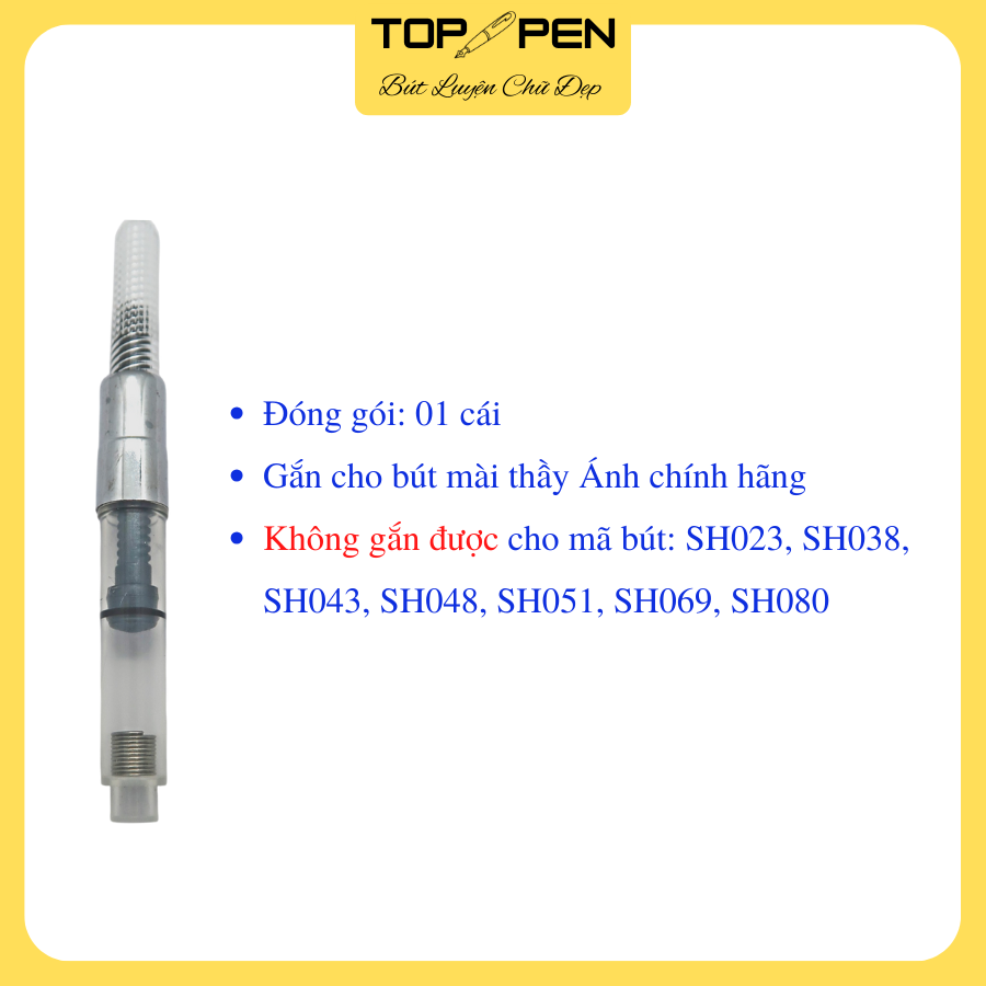 Ruột bơm mực bút máy dễ sử dụng