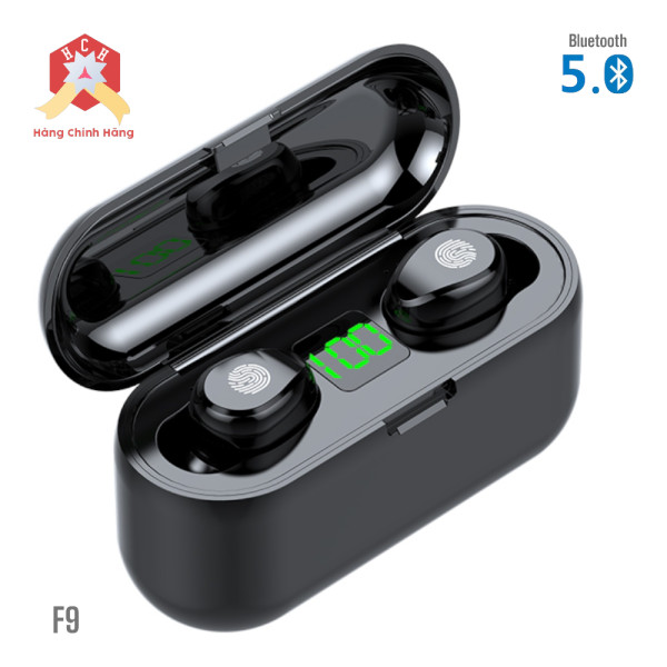 Tai nghe Bluetooth 5.3 TWS F9 cảm ứng phiên bản mới cao cấp pro trả lời cuộc gọi, điều khiểm âm lượng