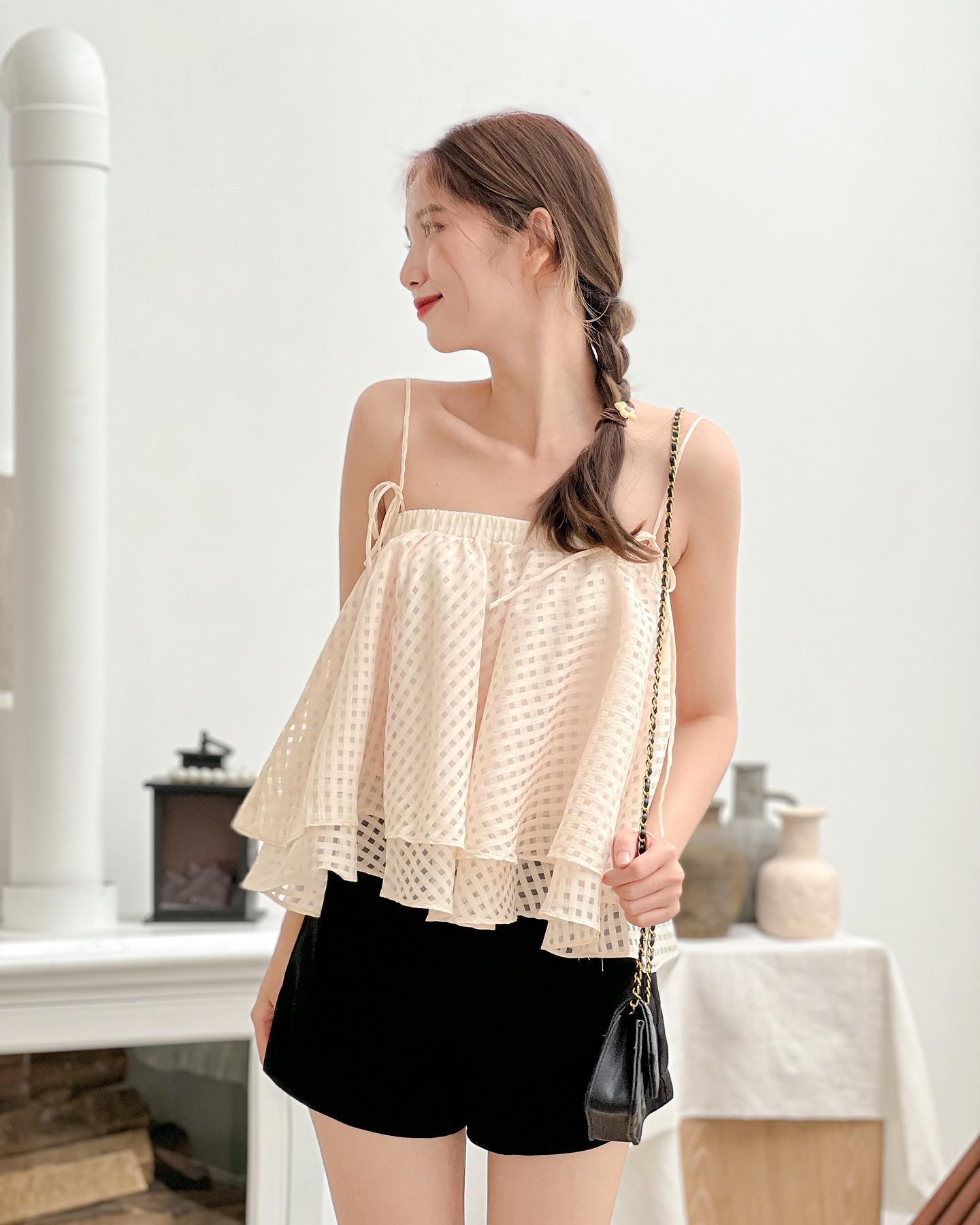 Áo NINA - Áo 2 dây form babydoll