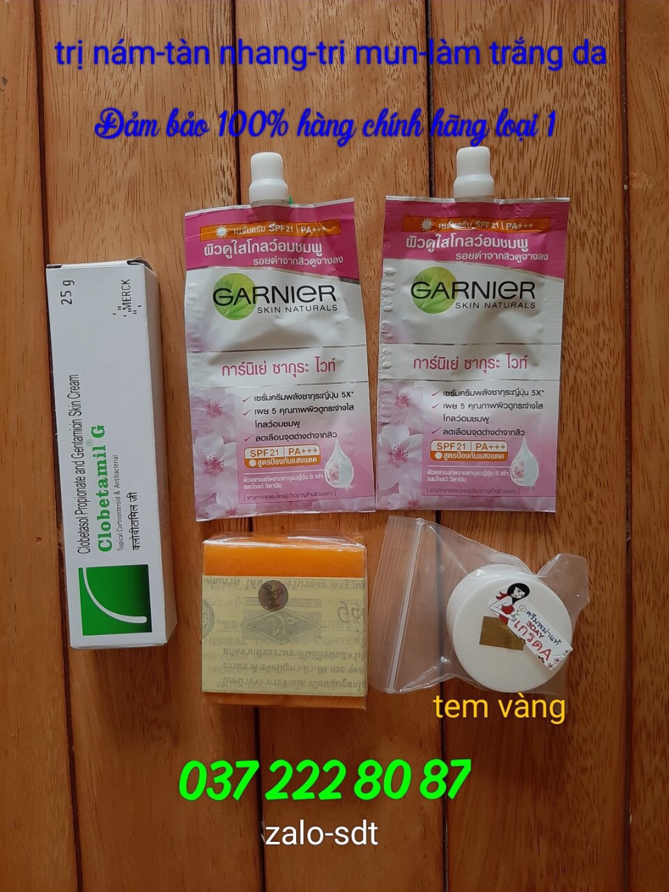Bộ 5 món Clobetamil G Thái Lan GIÁ SỈ SLLL
