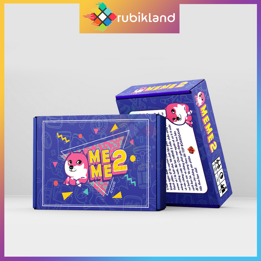 Bài meme 156 lá việt hóa board game bộ bài me me chất giấy dày trò chơi nhóm bạn xả stress giải trí
