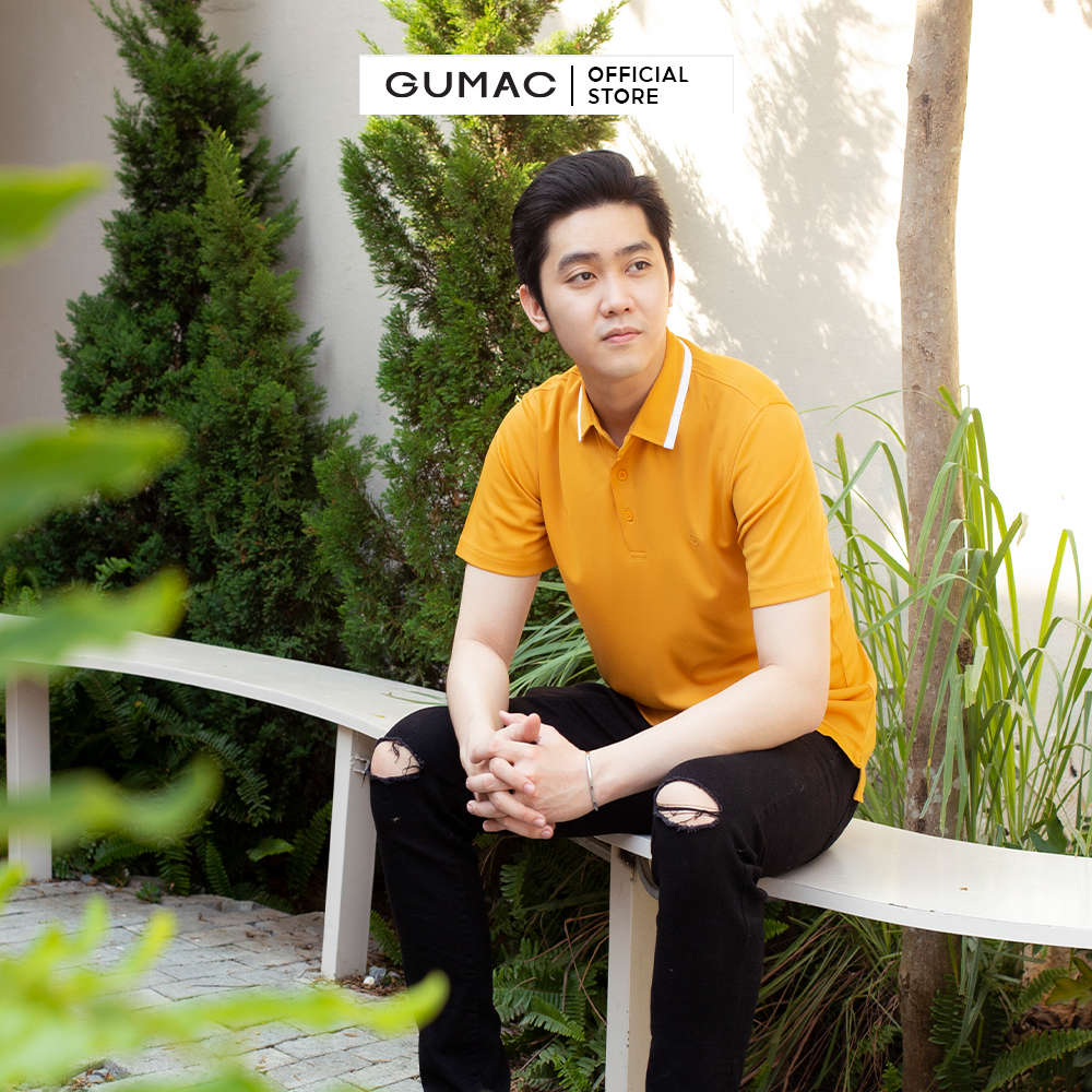 [15 - 17.5 | TẶNG QUÀ đơn từ 499K] Áo polo nam GUMAC ATNC01005 phối cổ