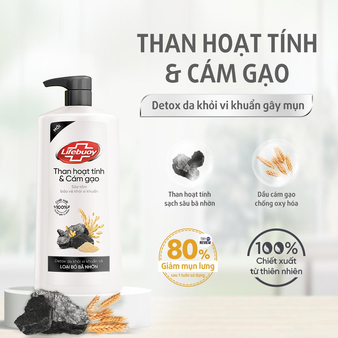 Sữa Tắm Lifebuoy Detox (800g)