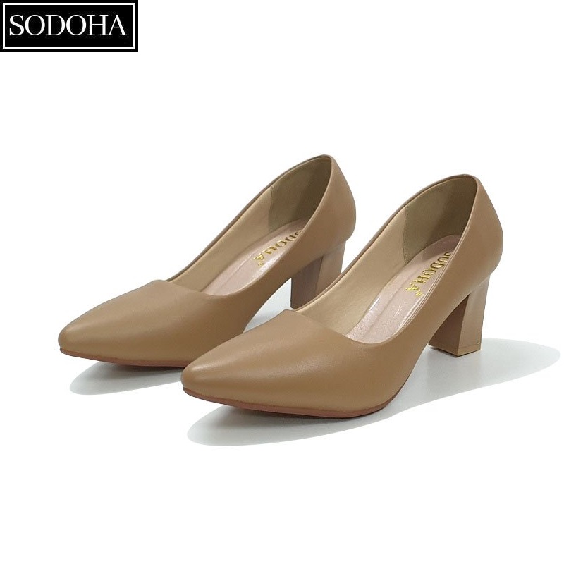 Giày Nữ , Giày Cao Gót Nữ SODOHA SDH570 Đế Cao 7cm