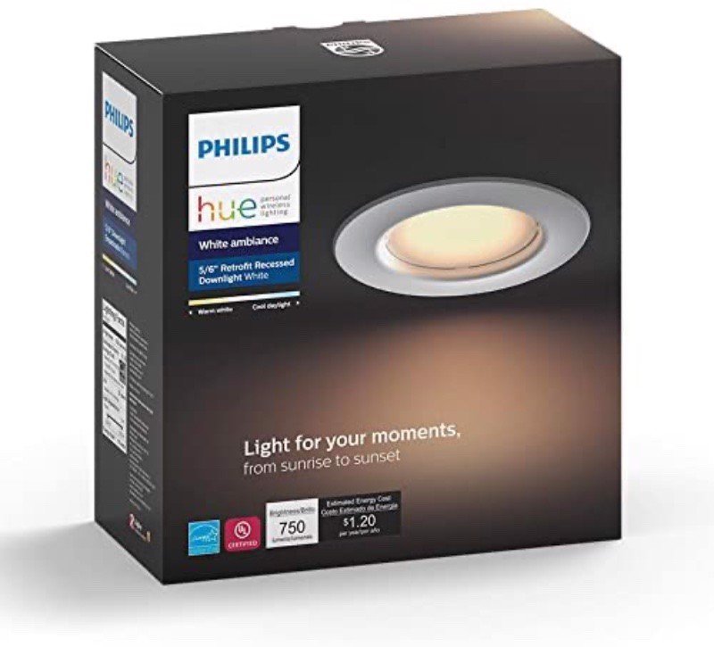 Bóng đèn thông minh Philips Hue White Ambiance Dimmable LED Downlight