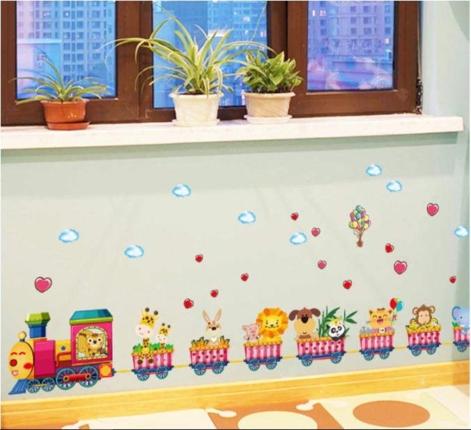Decal trang trí Thú chơi Xe Lửa