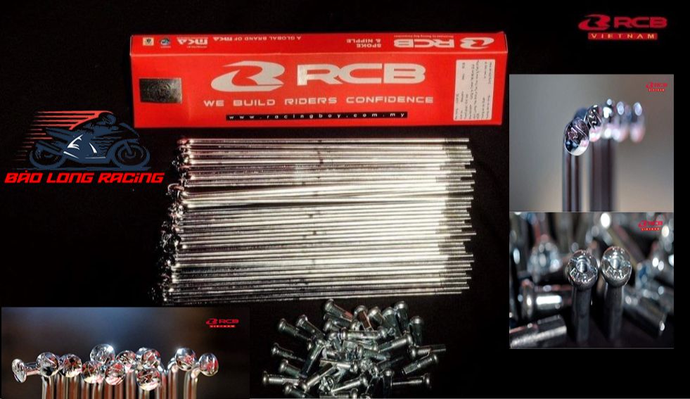 Căm rcb chính hãng mạ crom sáng bóng đủ 157/149/184 size 17 gắn nhiều loại xe máy