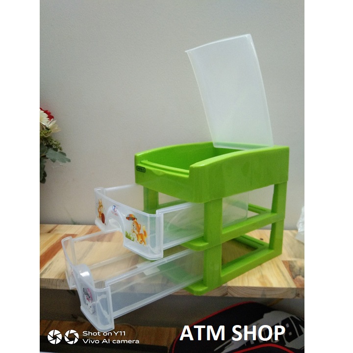 TỦ NHỰA MINI 3 NGĂN TY LIEN-(15.5X19X19CM)