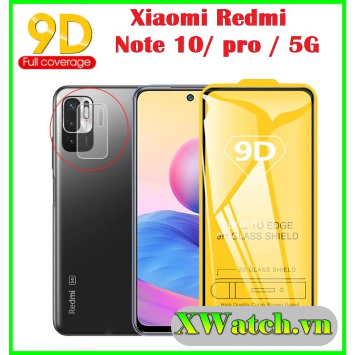 Cường Lực Full Màn Xiaomi Redmi Note 10/Note 10S/Note 10 5G/Note 10 Pro/Note 10 Pro Max Full Keo Viền