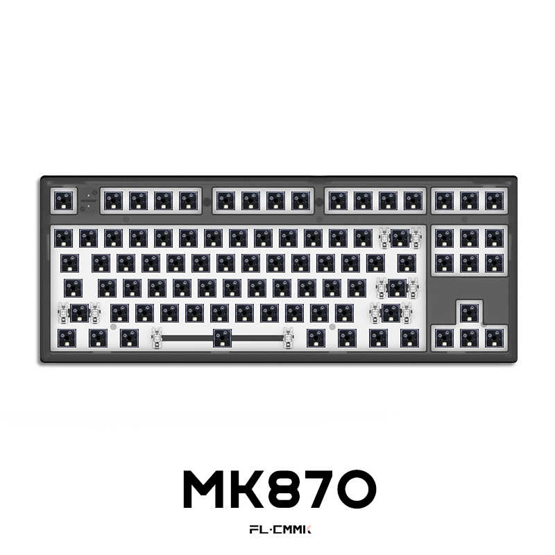 Bộ KIT bàn phím cơ FL- Esport MK870 Hotswap, RGB, Mạch xuôi, 3 Modes, có sẵn foam, bảo hành chính hãng 12 tháng