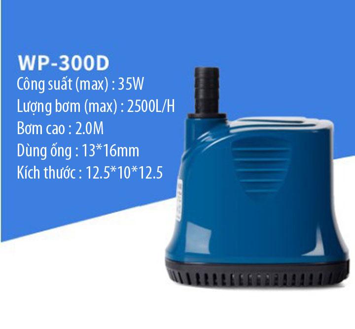 Máy bơm chìm hút đáy dùng nguồn 220V, bơm hút đáy 360 độ SOBO