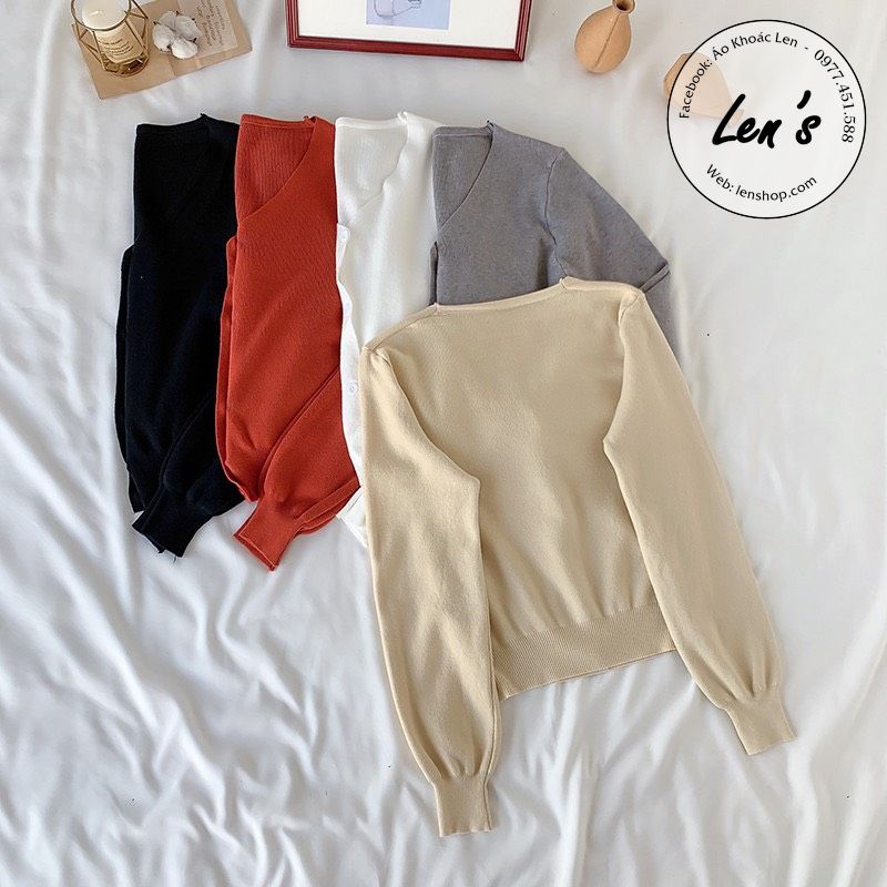 ÁO KHOÁC LEN MỊN CỔ TIM