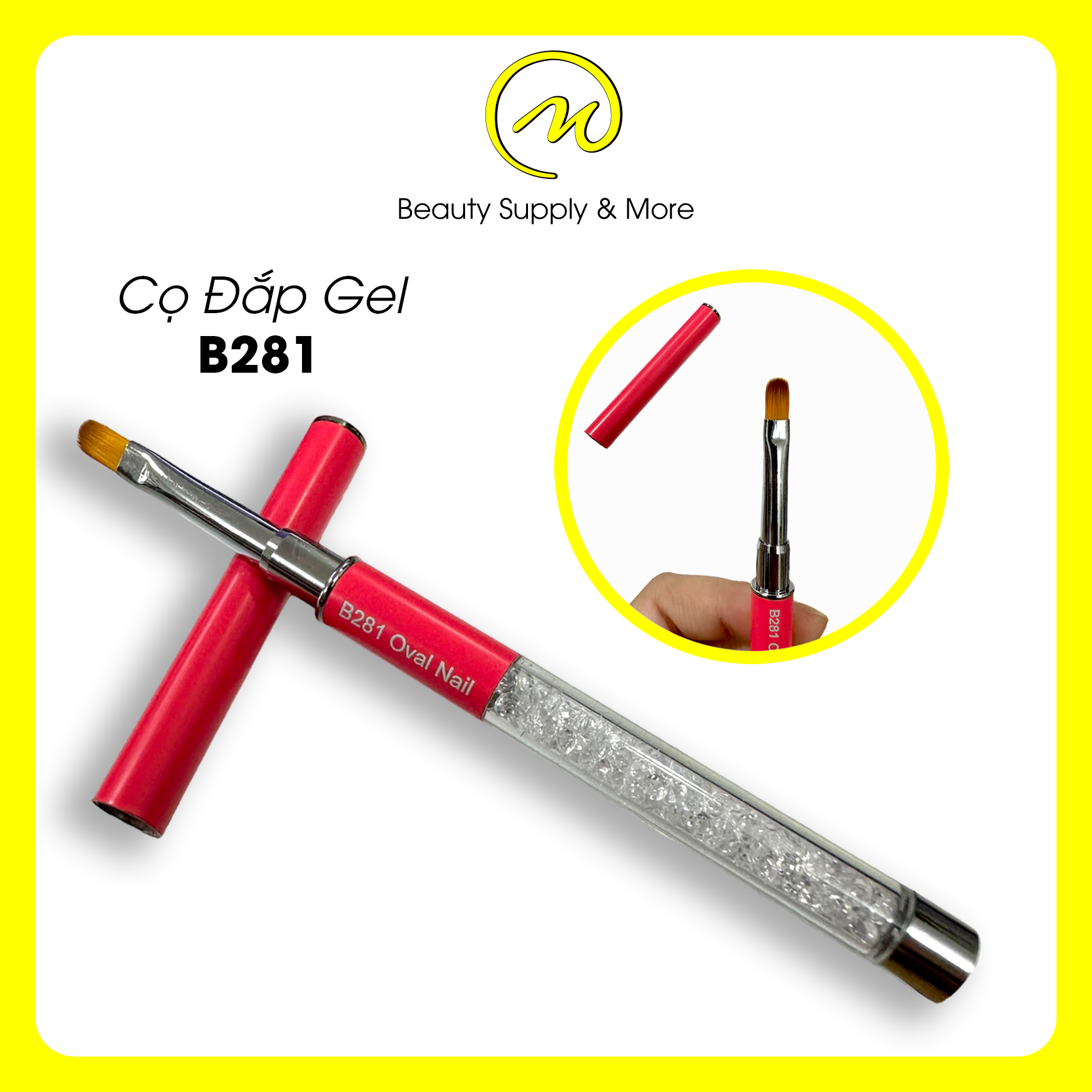 Cọ dùng cho gel đắp/cọ đắp móng số 6;8