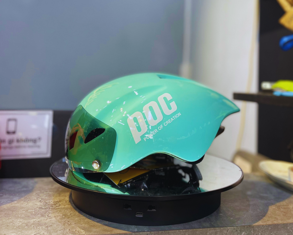 NÓN POC P01 XANH MINT CHÍNH HÃNG