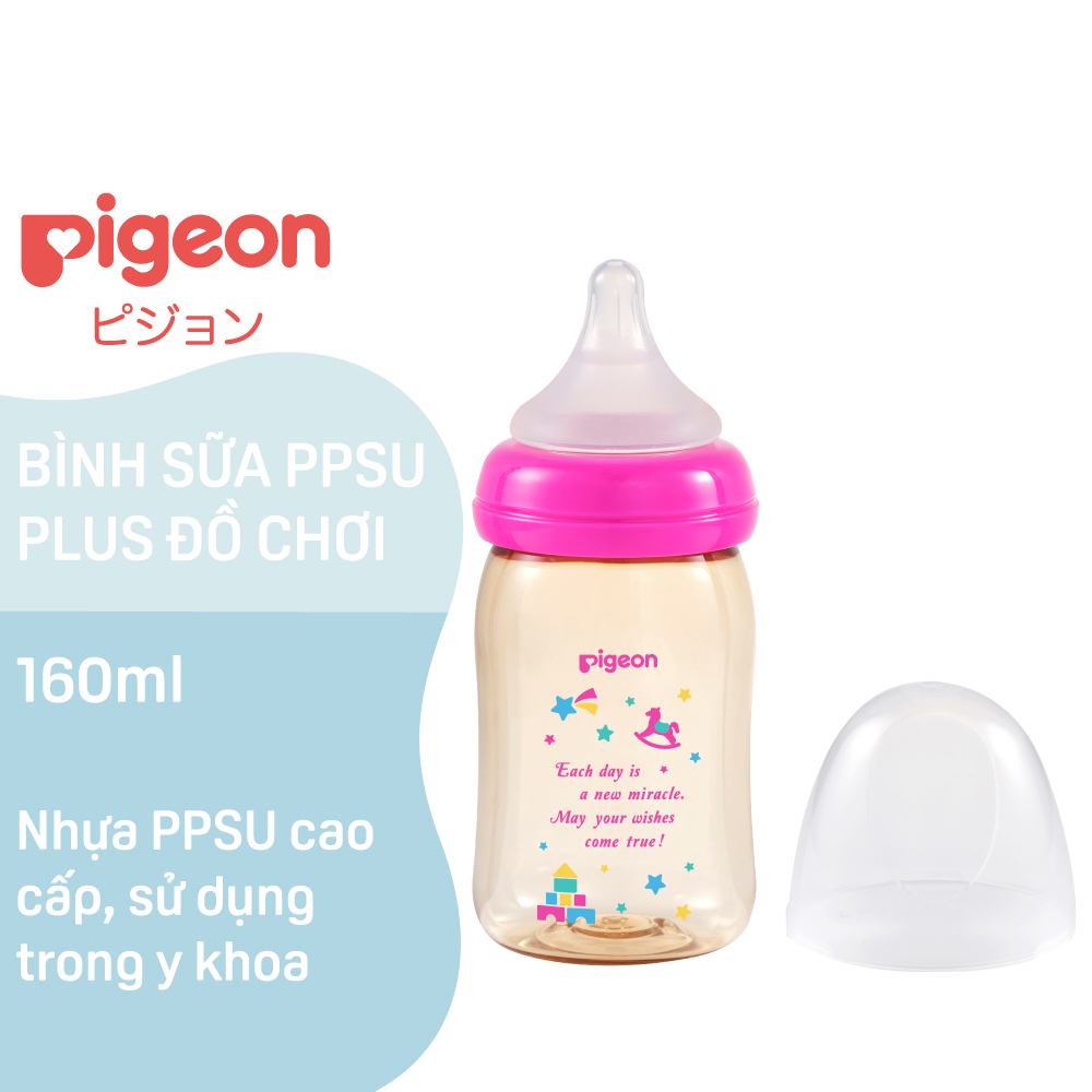 Bình Sữa PPSU Plus Pigeon Hình Đồ Chơi 160ML
