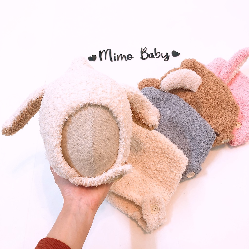 Mũ len tai cừu cho bé (6m-2y) ML02 Mimo baby