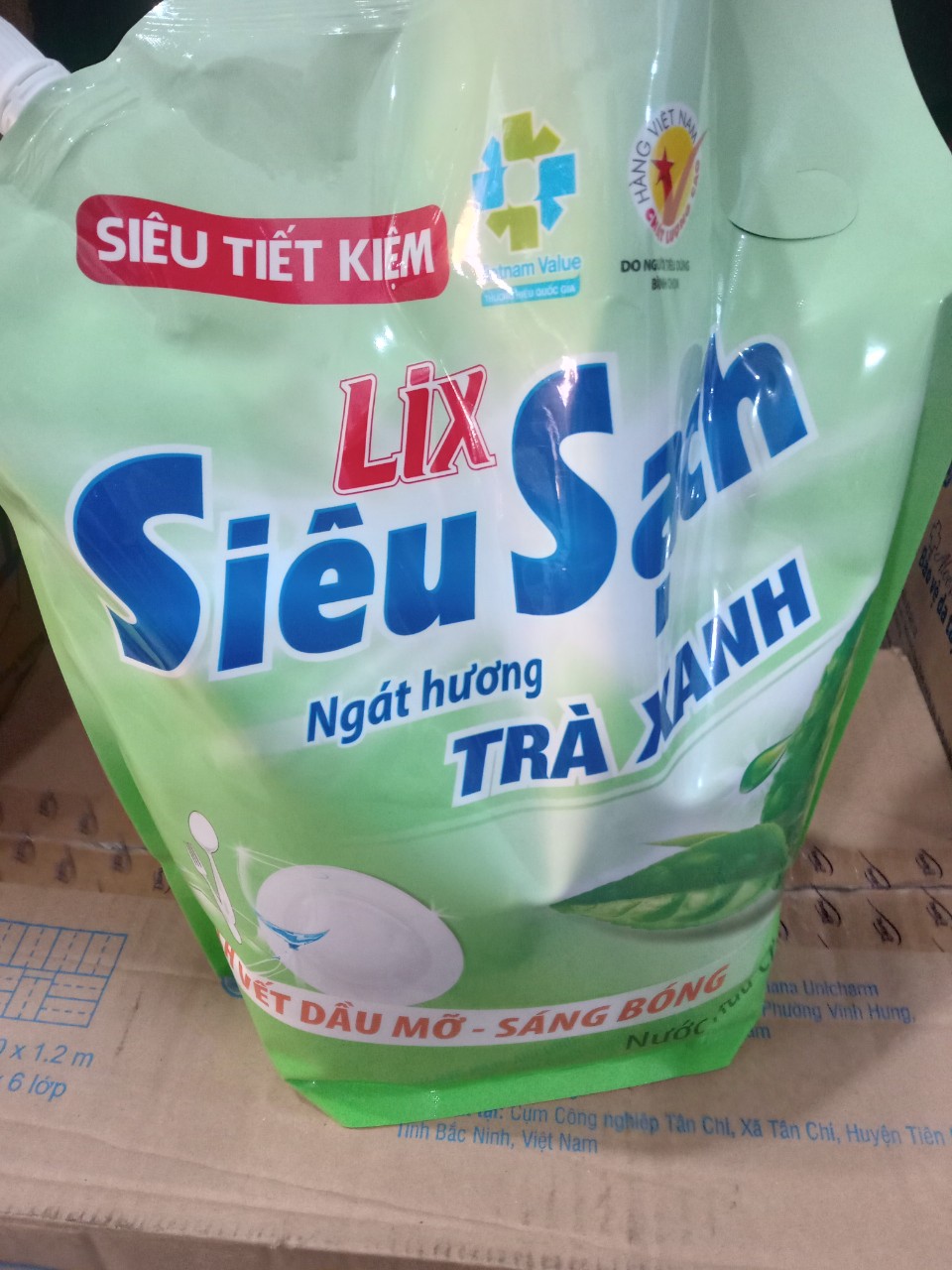 Nước rửa chén Lix túi 3.2kg