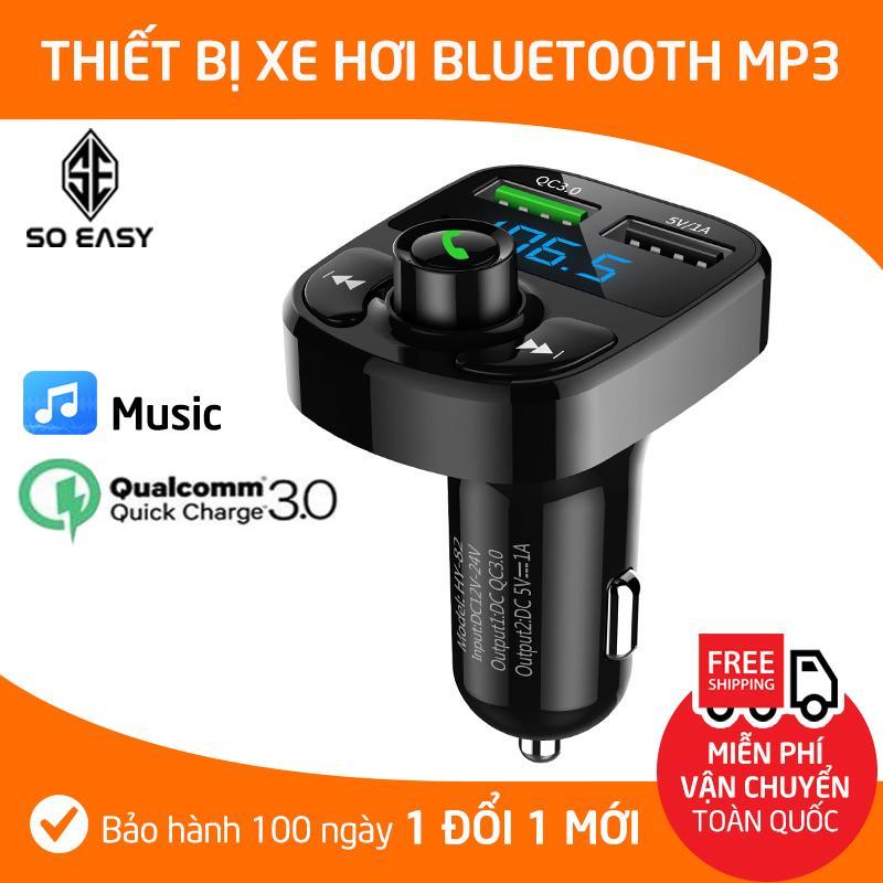 Dock, Tẩu, Cốc MP3 Cho Xe Hơi, Xe Ôtô Kết Nối Bluetooth, Nghe Nhạc, Sạc Pin, Nghe Điện Thoại Rãnh Tay, sang trọng nhỏ gọn (MP3) -Đen