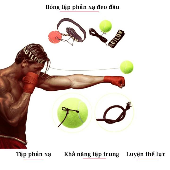 [HCM]Bóng đấm boxing tập phản xạ đeo đầu FX301