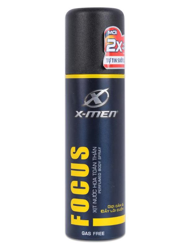 Xịt Khử Mùi X-Men Focus Gợi Cảm Lôi Cuốn Chai 100ml Vàng tốt nhất