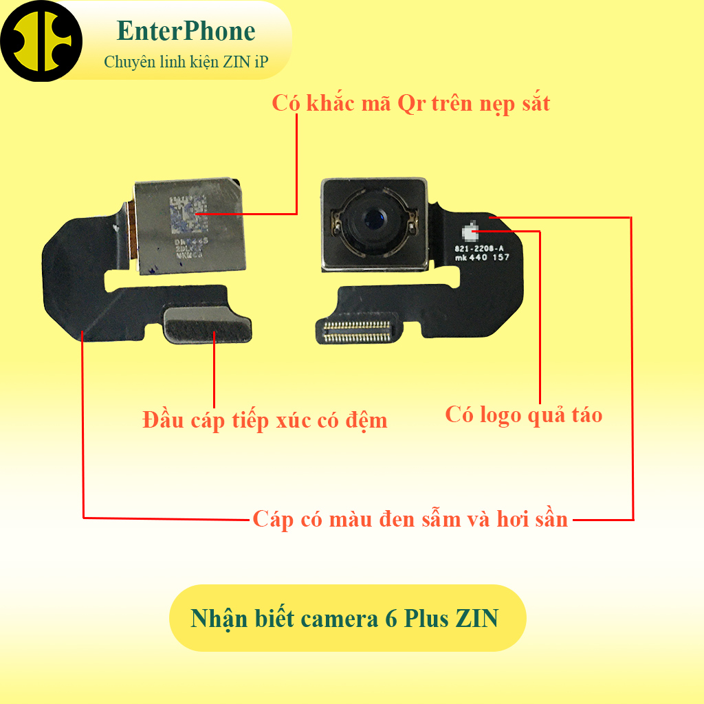 Camera sau iP 6 Plus ZIN BÓC MÁY