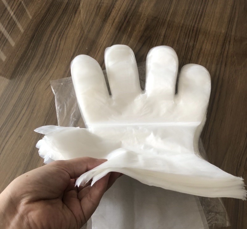 1kg găng tay nilon chất dai dày dặn (khoảng 630 cái)