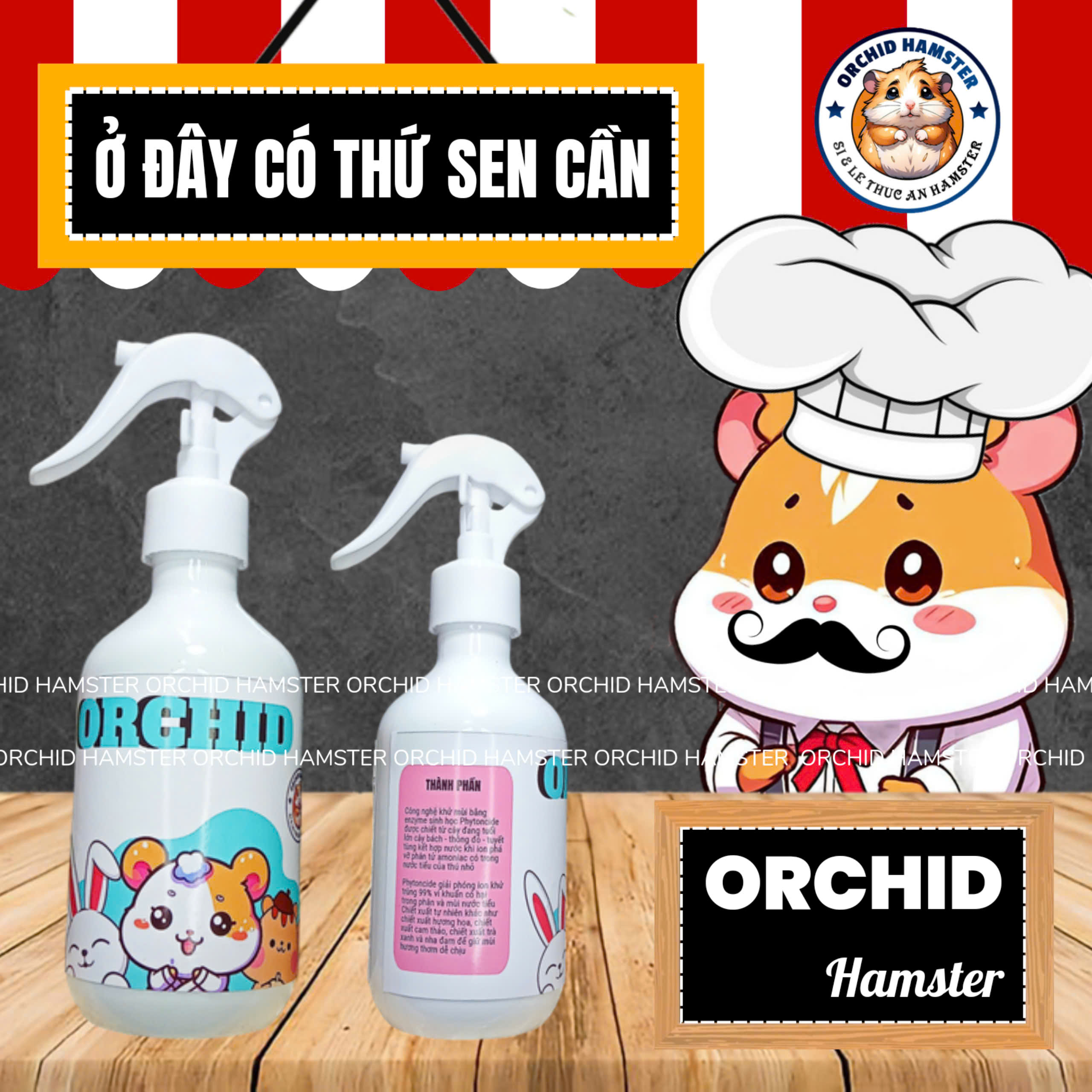 XỊt Khuẩn Mùi - Xịt Khuẩn Hamster , Thỏ , Bọ , Sóc
