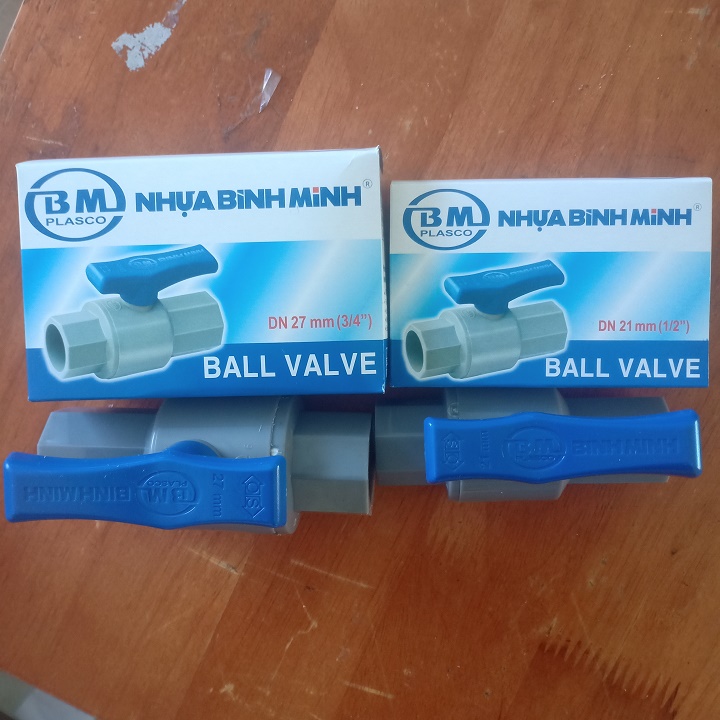 VAN KHÓA ỐNG NƯỚC BÌNH MINH,PHI 21,27,34