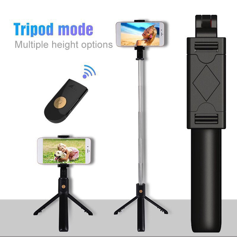 Gậy chụp hình Tripod K07 - Gậy chụp ảnh bluetooth giá rẻ - gậy selfie  bluetooth đa năng - Gậy tự sướng Tripod YungFeng K07 có remote điều khiển  dùng cho mọi