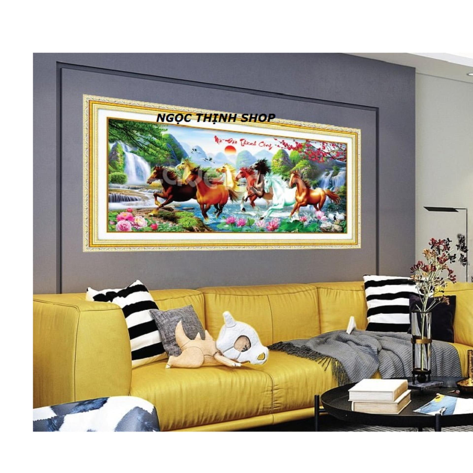 TRANH THÊU CHỮ THẬP 3D MÃ ĐÁO THÀNH CÔNG LV3023 - KT:132X58CM