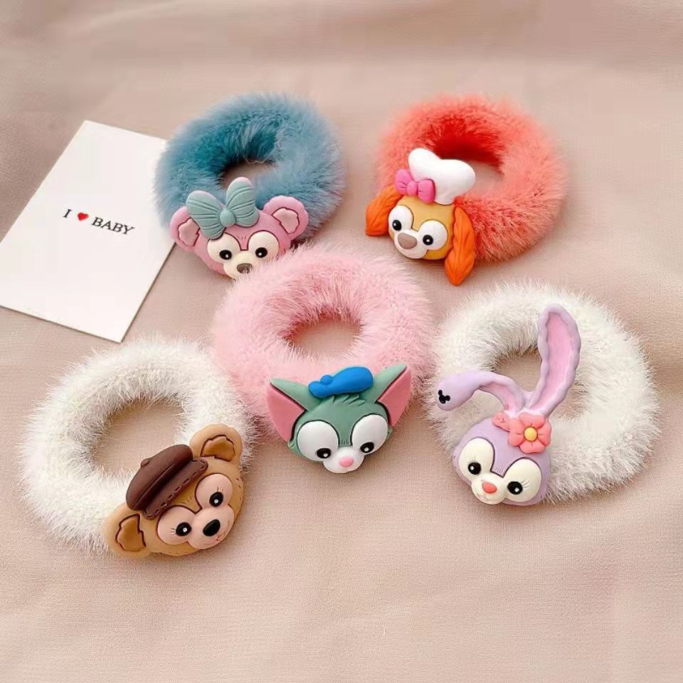 Cột Tóc Lông Mềm Nhiều Màu